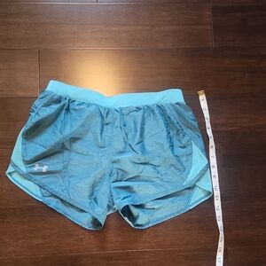 Under Armour HEATGEAR Teal Running Shorts UA Womens Small S